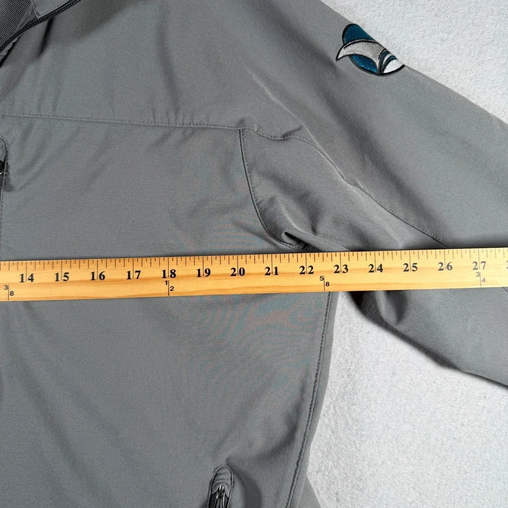 Marmot Mens San Jose Sharks NHL Softshell Jacket Grey Full Zip XL J98260